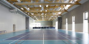 gymnase charpente bois